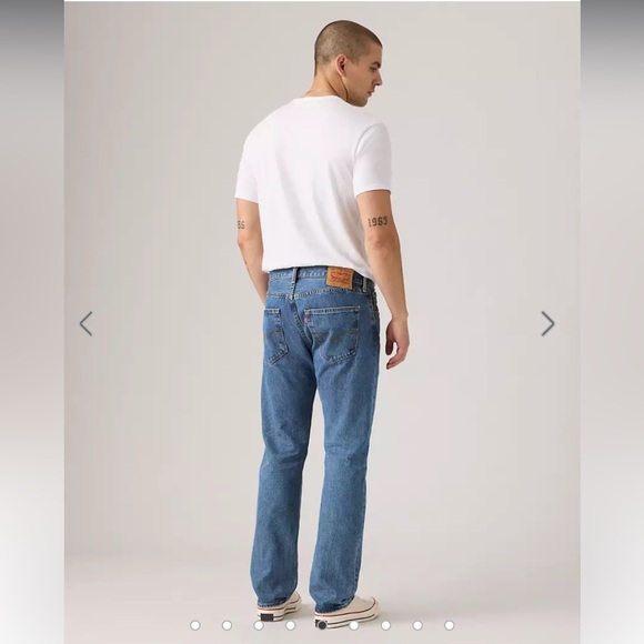 Levi’s 501 Original Fit Button Fly Jeans Medium Stonewash 31x30 Cotton 005010193 - Picture 3 of 12